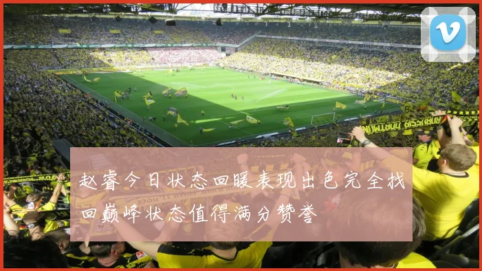 赵睿今日状态回暖表现出色完全找回巅峰状态值得满分赞誉